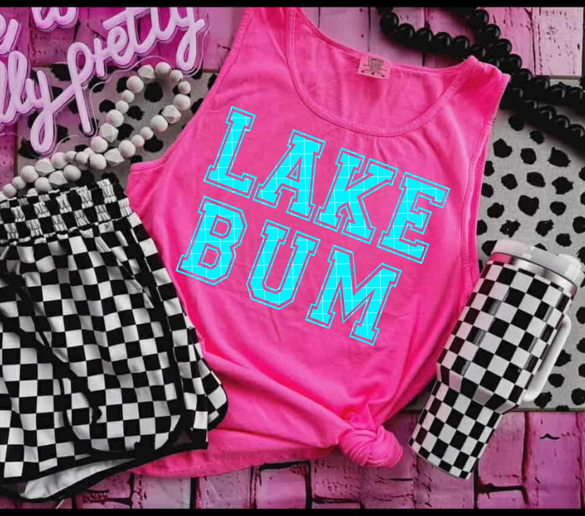 Lake bum BLUE (40e) DTF Transfer