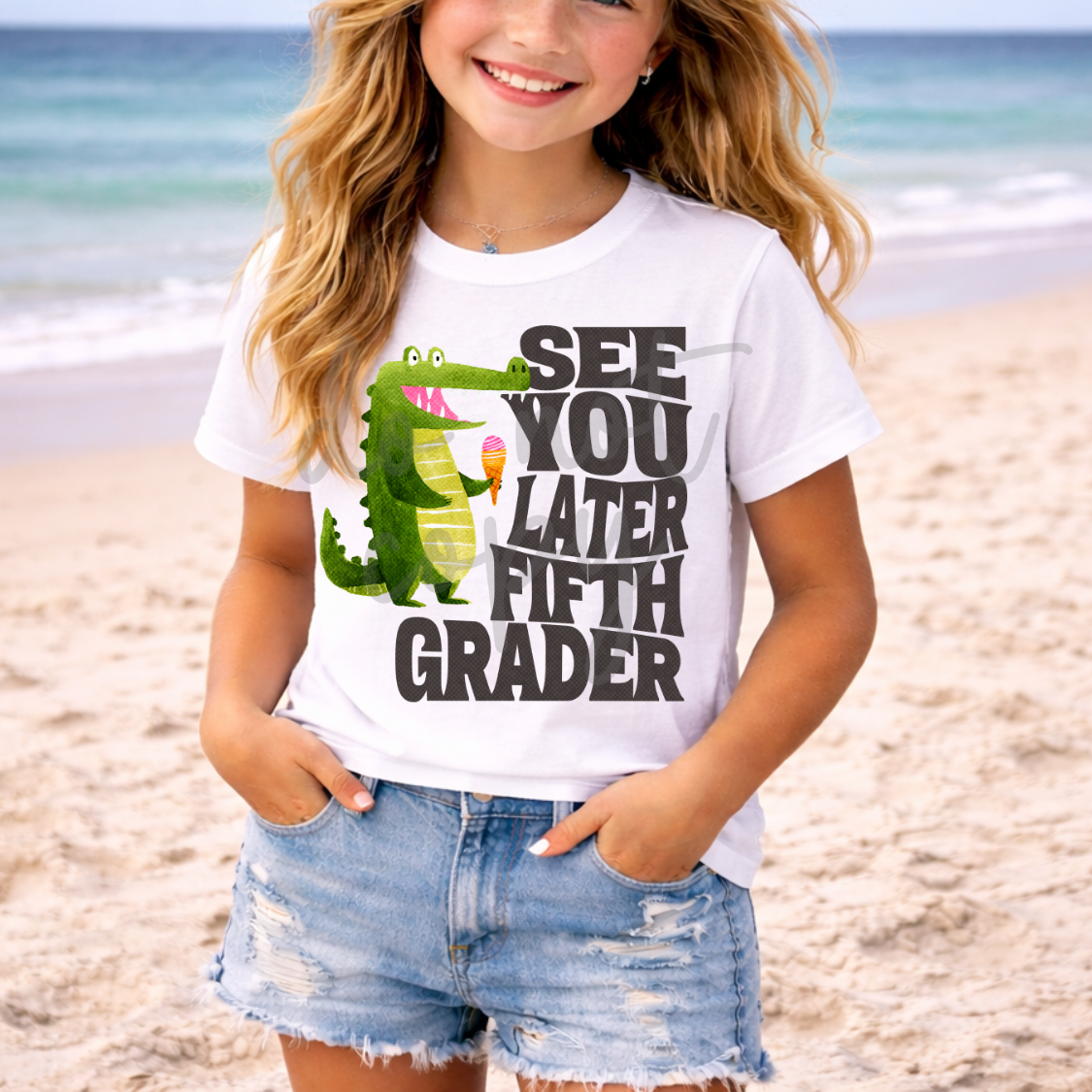 See you later fifth grader alligator (Parker) DTF Transfer