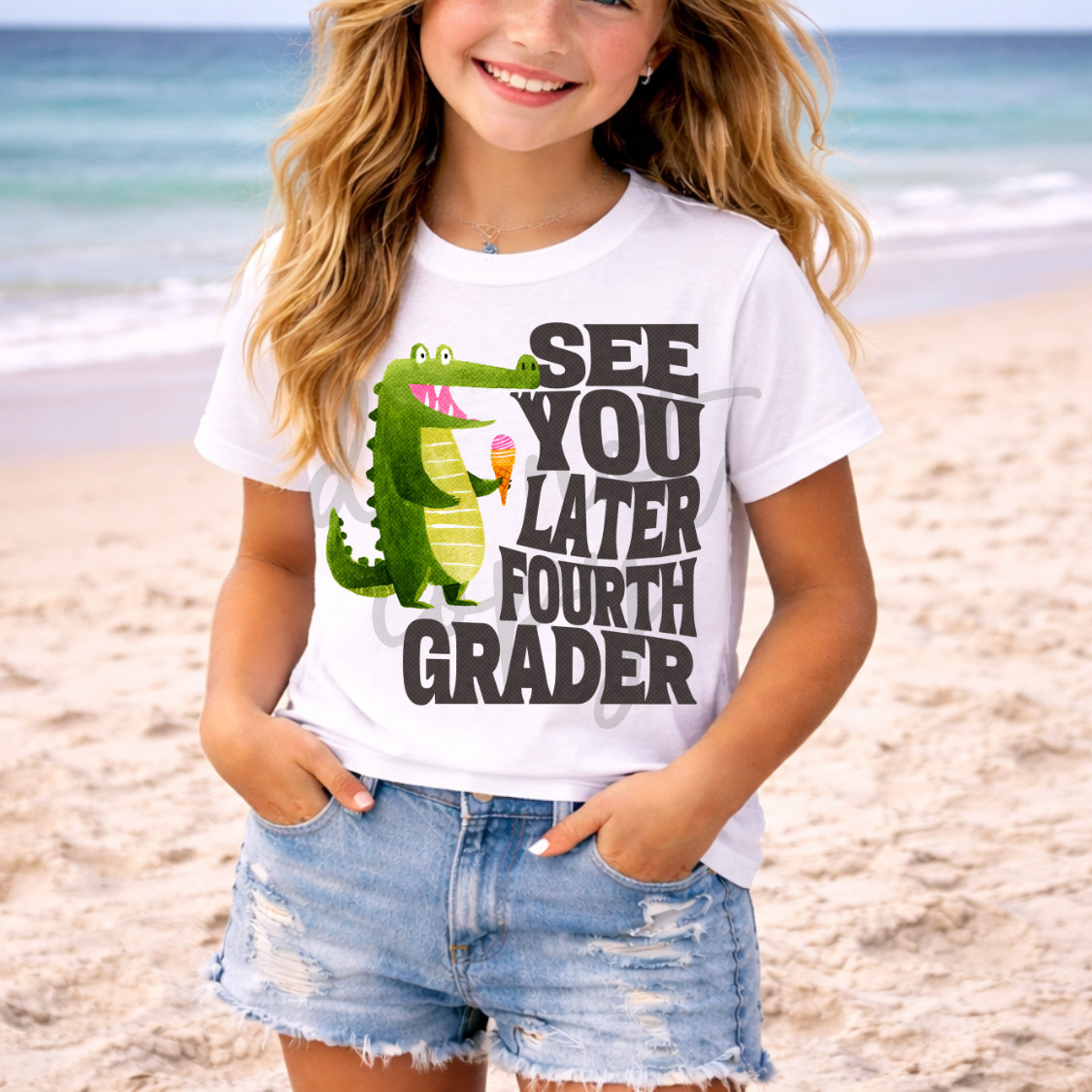 See you later fourth grader alligator (Parker) DTF Transfer