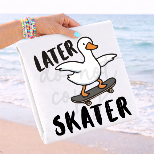 Later skater goose (Parker) DTF Transfer