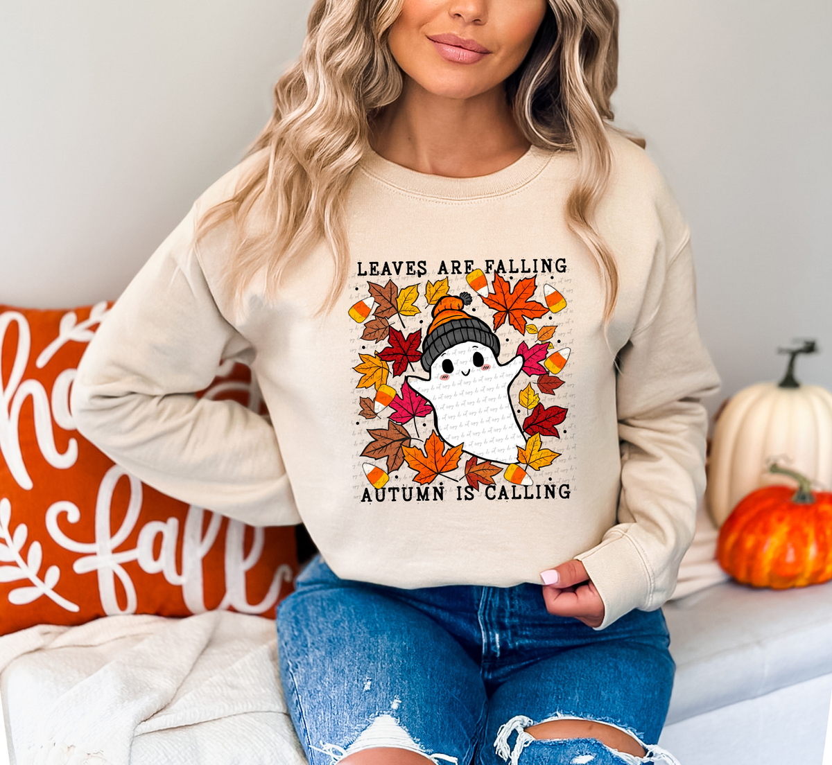 Leaves Are Falling Autumn Is Calling 63143 DTF transfer