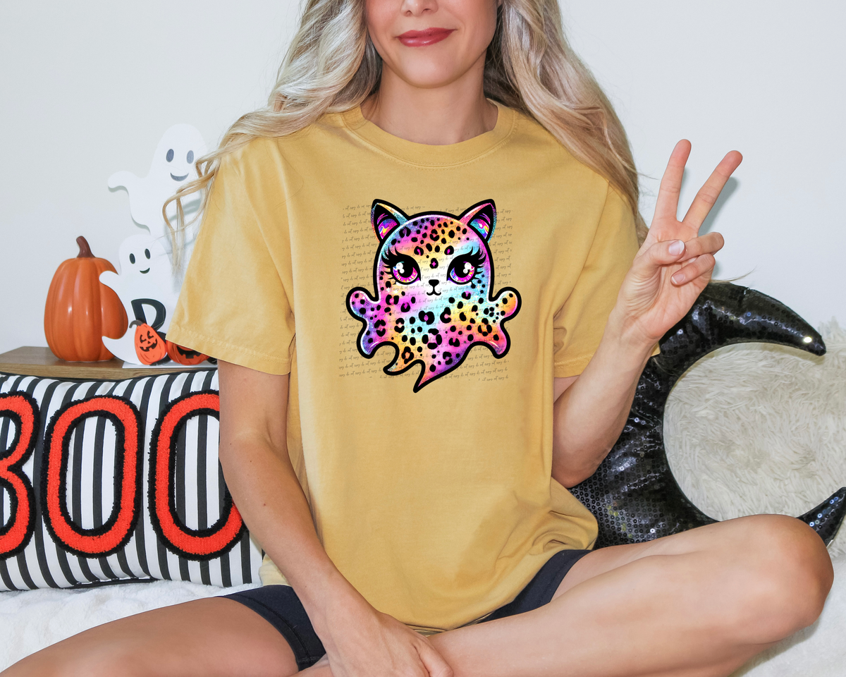 Leopard Kitty Ghost 51754 DTF transfer
