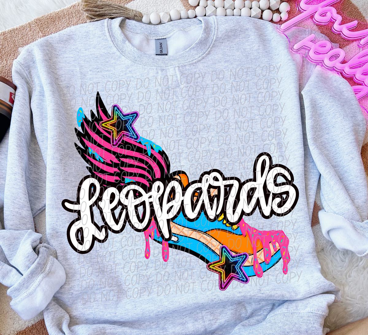 Leopards Drip Track (City) 103039 DTF transfer