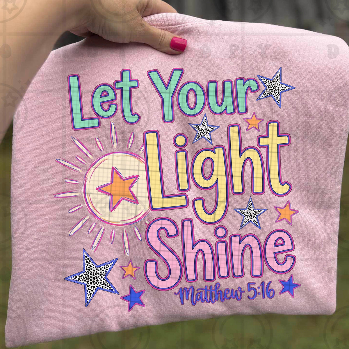 Let your light shine stars (HW) DTF Transfer