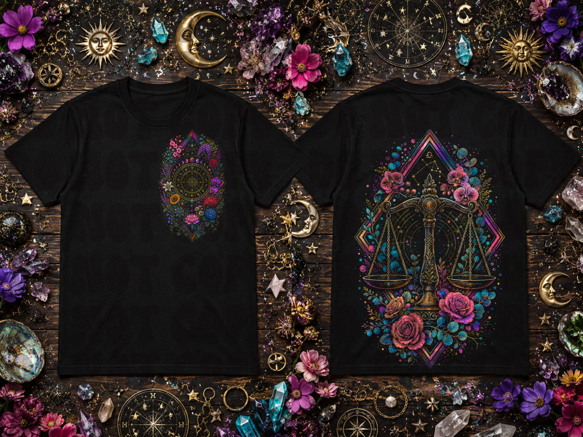 Floral Libra BACK ONLY (Starlight) DTF Transfer