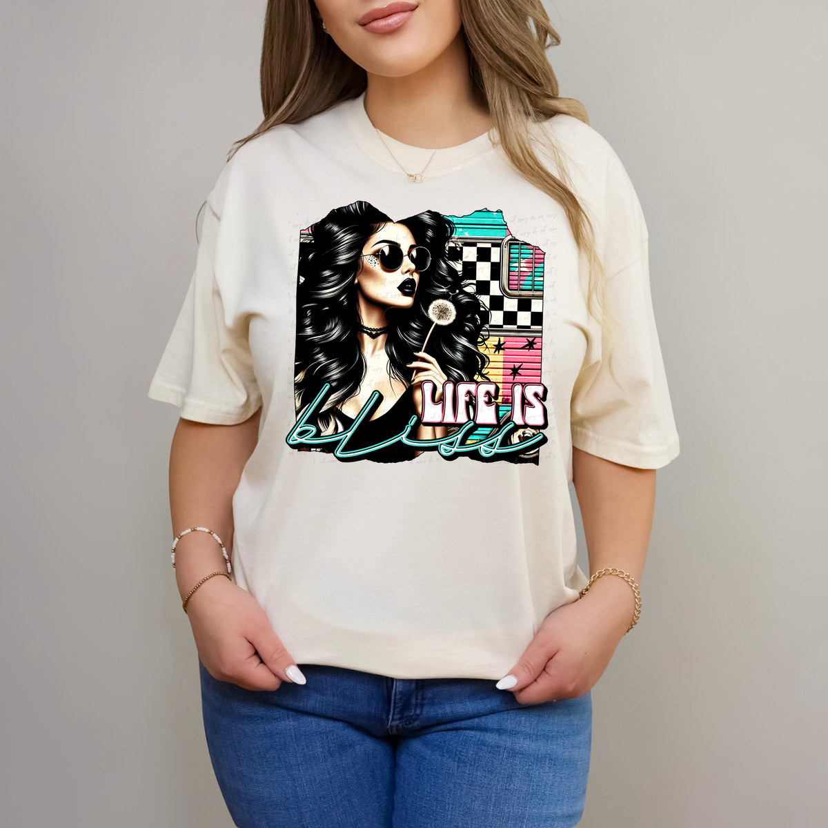 Life Is Bliss 117934 DTF transfer