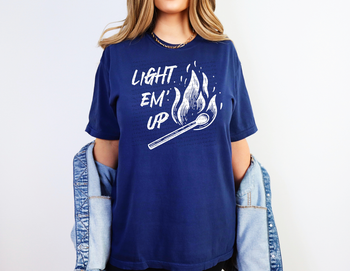 Light em up white 85732 DTF transfer
