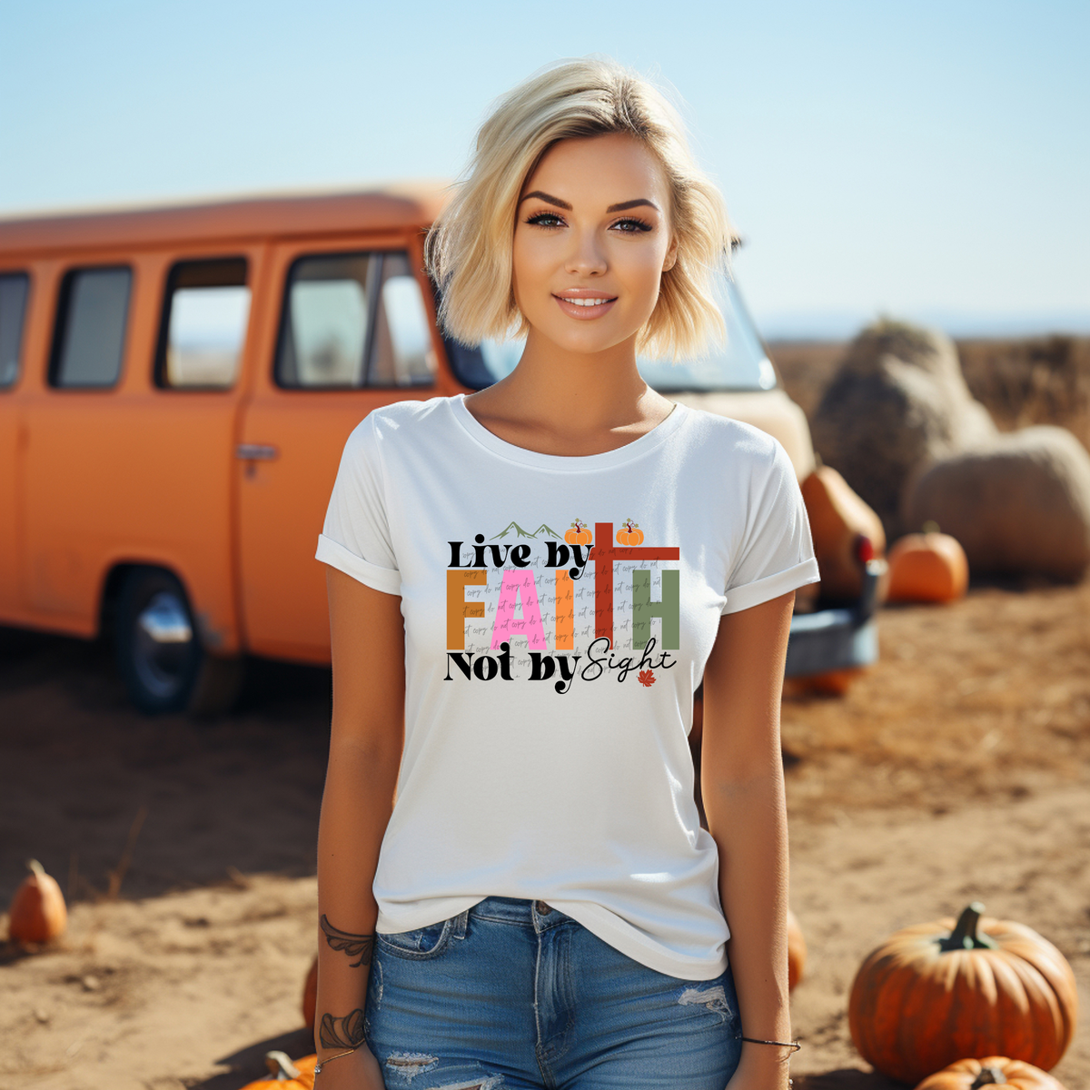 Live By Faith Not By Sight 42368 DTF transfer