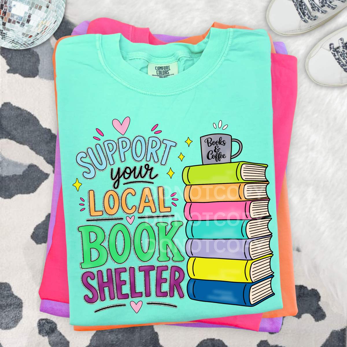 Support your local book shelter (CSG) DTF Transfer