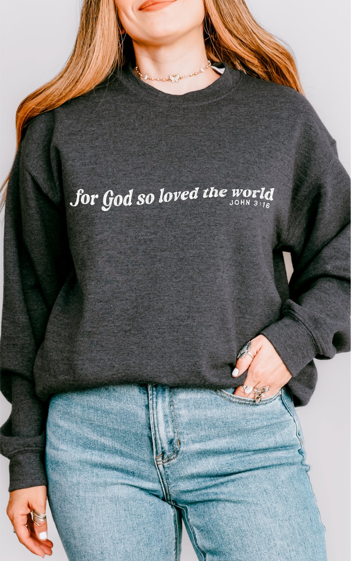 For God so loved the world white 103984 DTF transfer