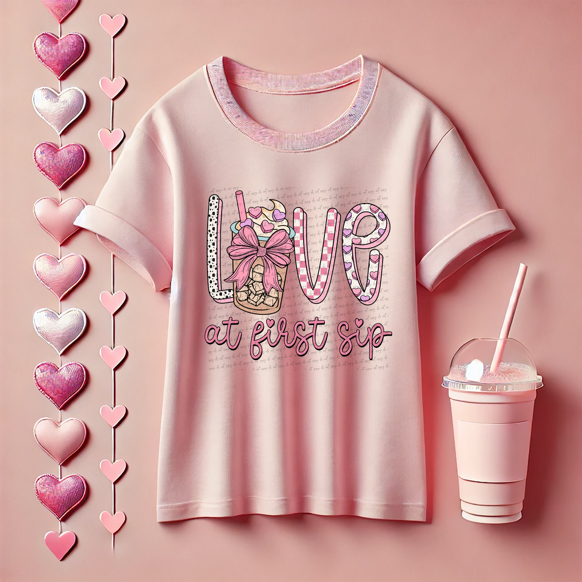 Love At First Sip 81535 DTF Transfer