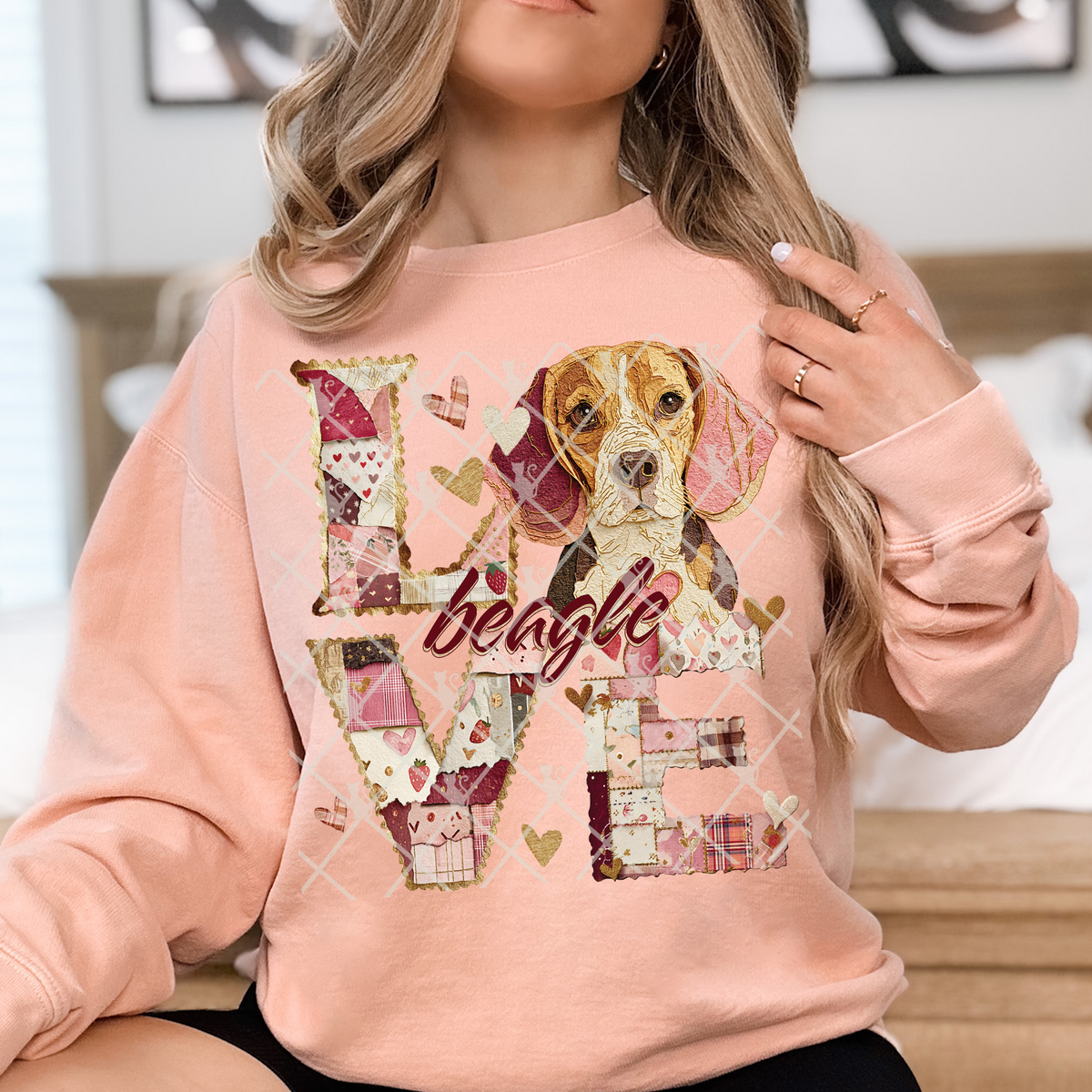 Love Beagle TTD DTF transfer