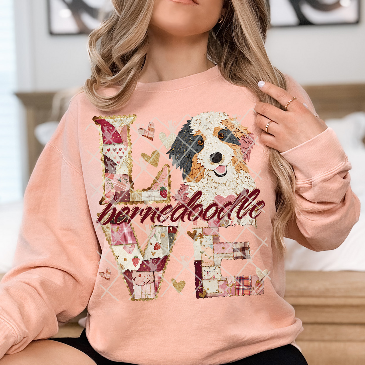 Love Bernedoodle TTD DTF transfer