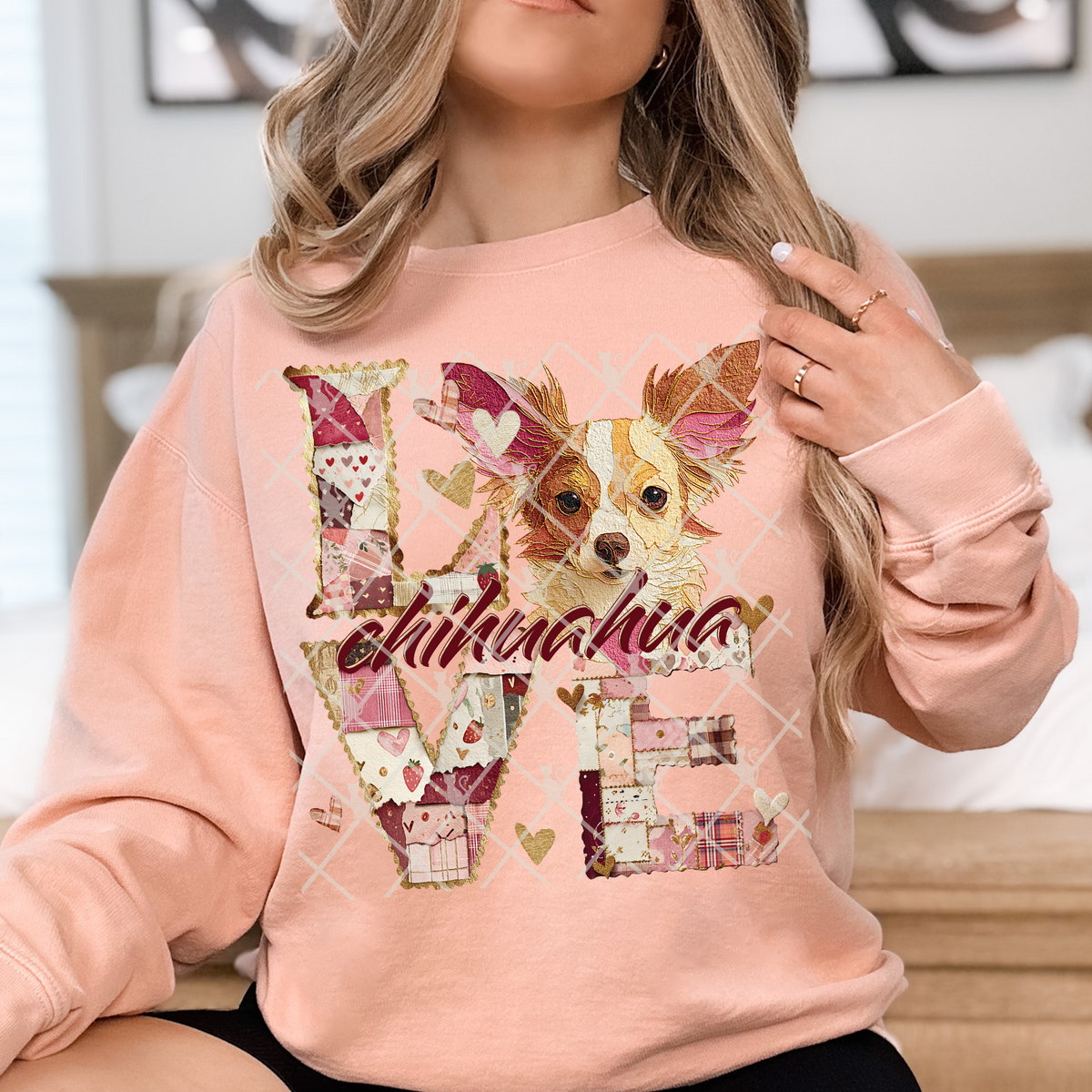 Love Chihuahua TTD DTF transfer