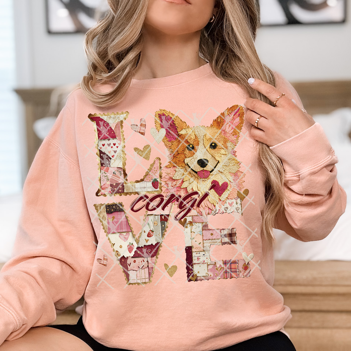 Love Corgi TTD DTF transfer