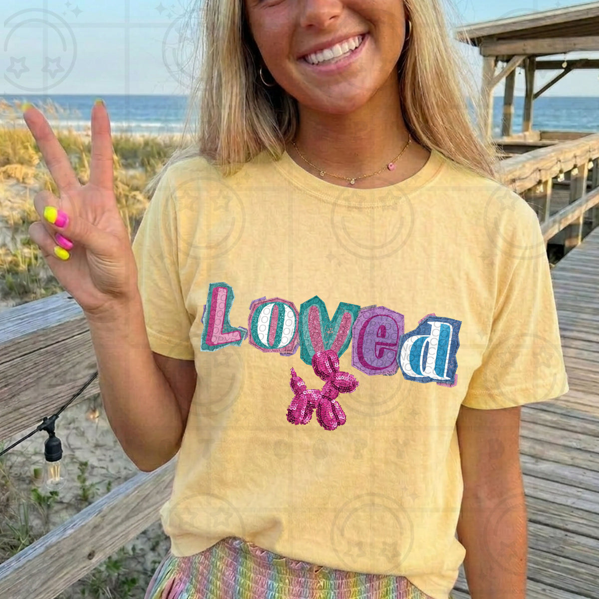 Loved balloon dog (HW) DTF Transfer