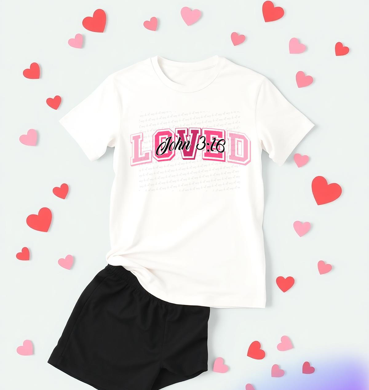 Loved John 3:16 76544 DTF Transfer