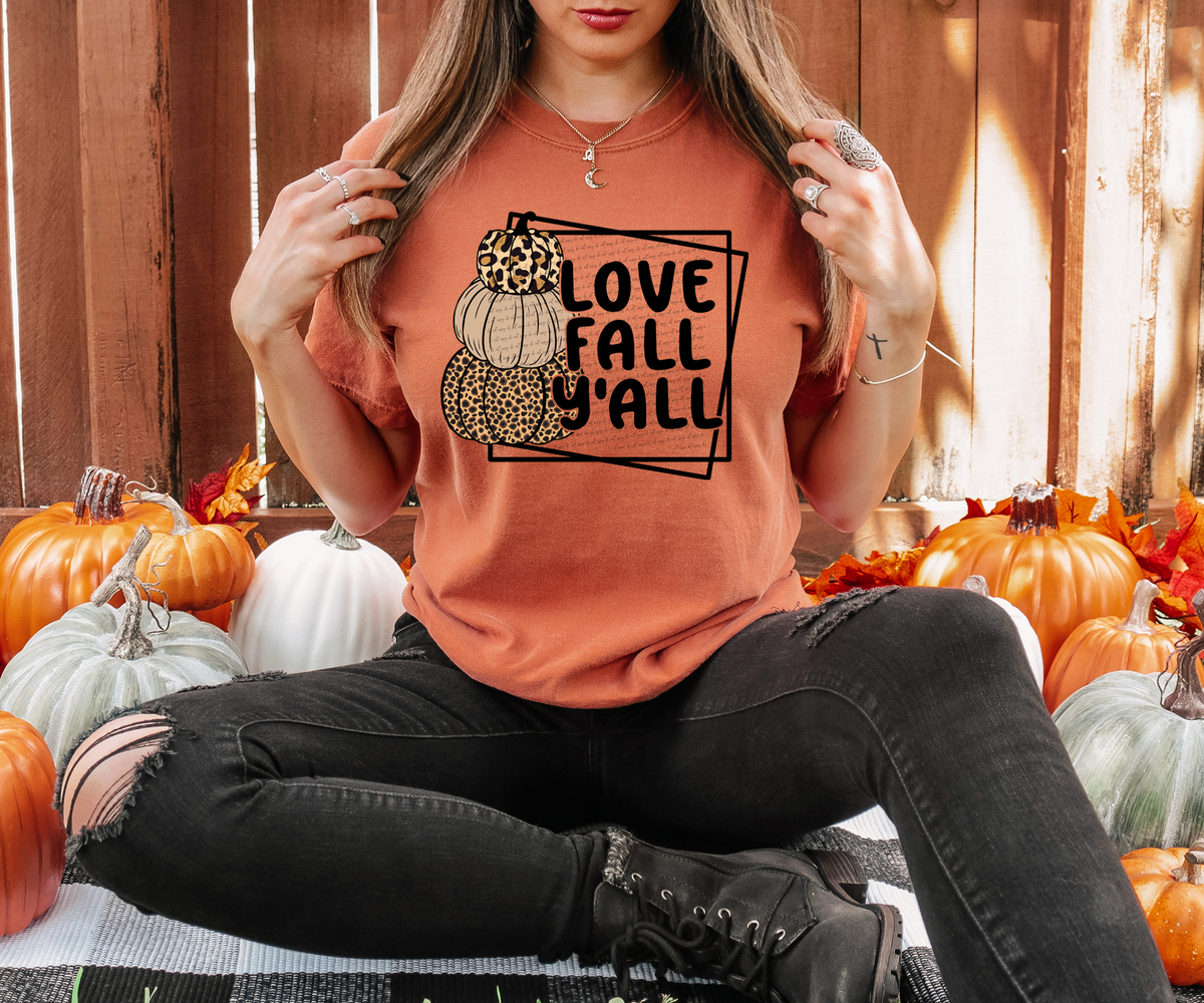 Love Fall Y'all 42370 DTF transfer