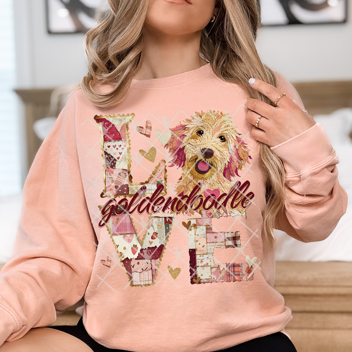 Love Goldendoodle TTD DTF transfer