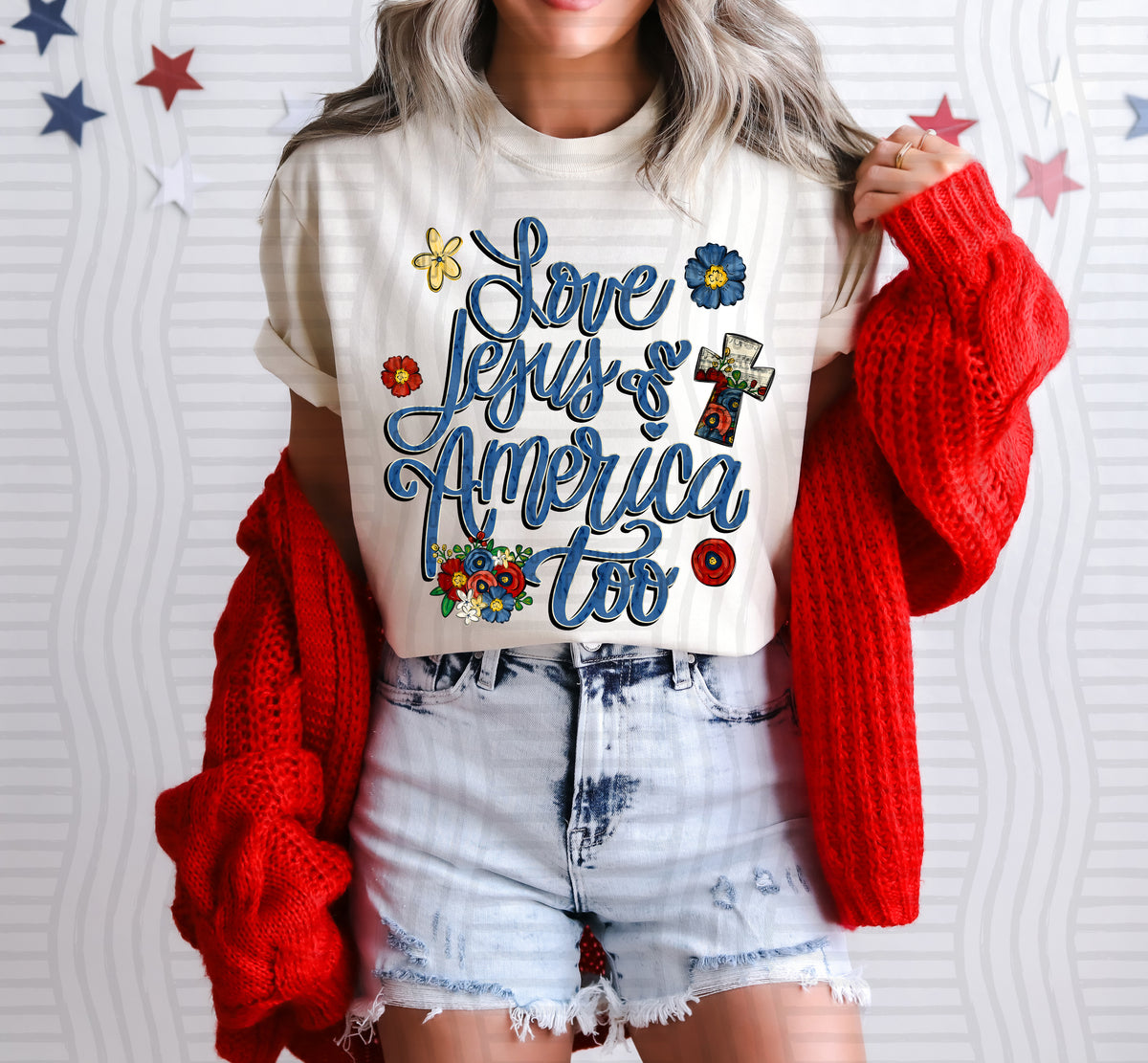 Love Jesus & America too (Caplinger) dtf transfer