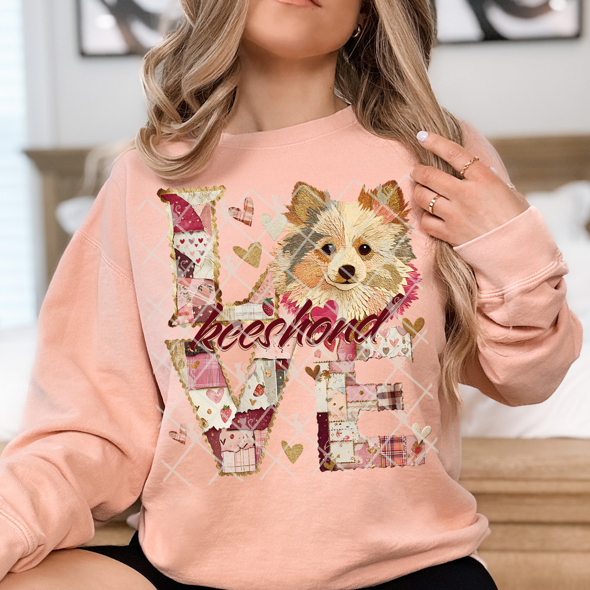 Love Keeshond TTD DTF transfer