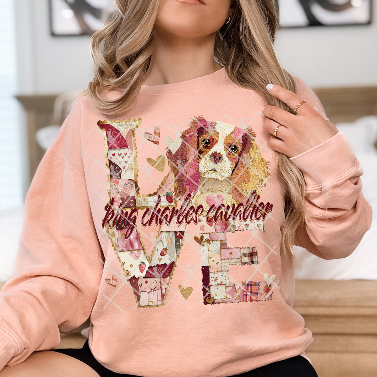 Love Charles Cavalier TTD DTF transfer