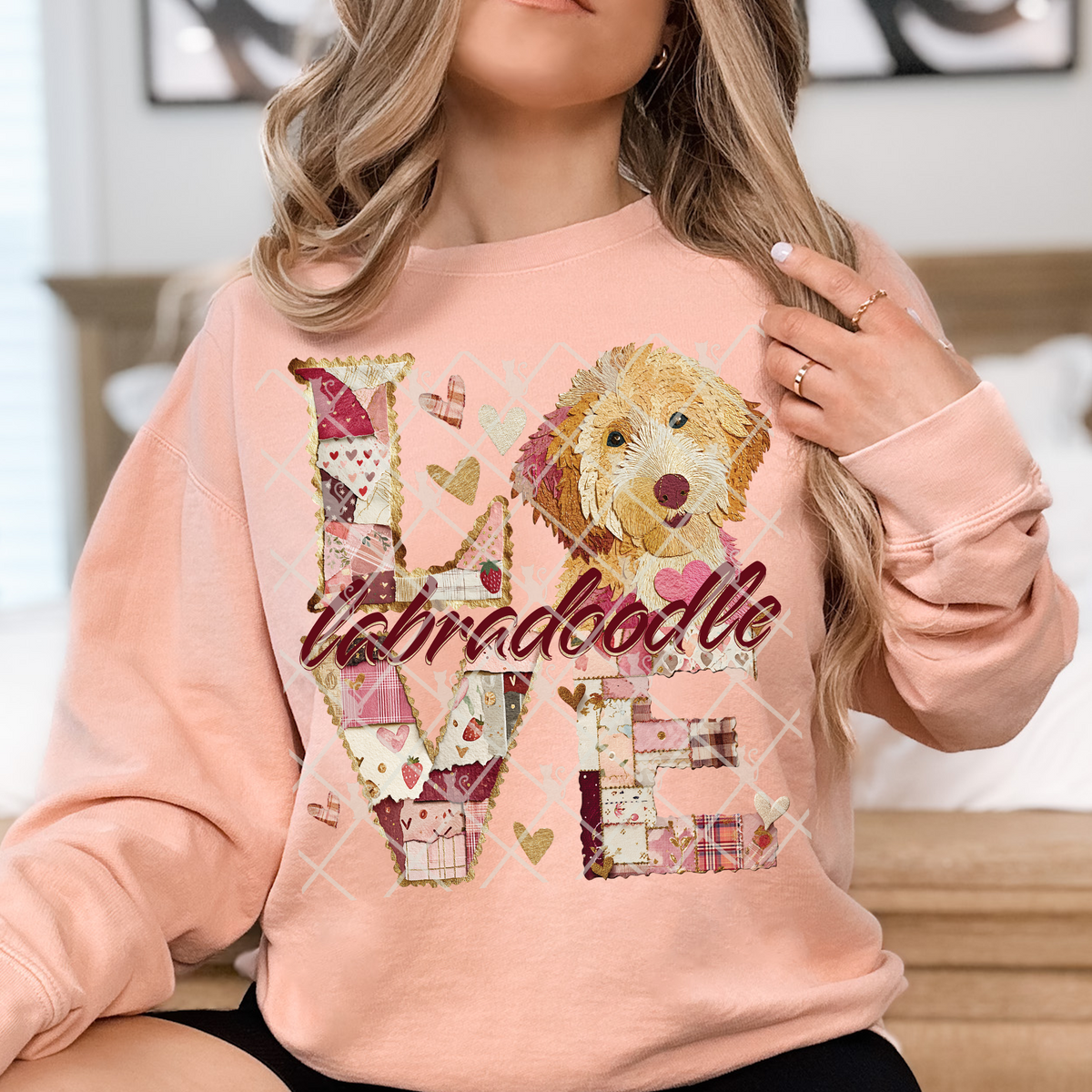 Love Labradoodle TTD DTF transfer