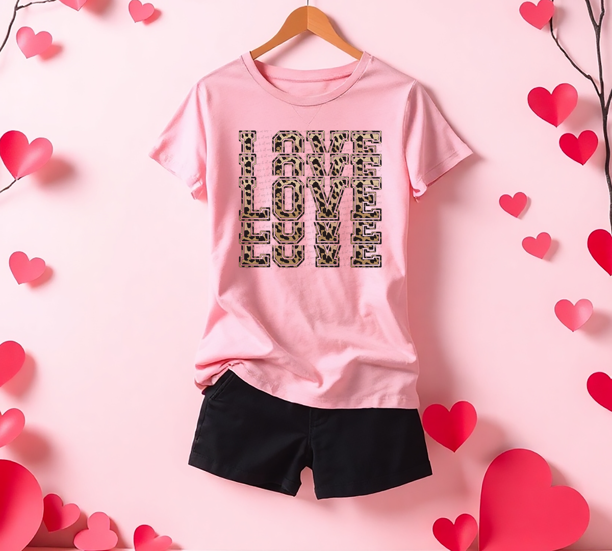 Love Word Stacked 81544 DTF Transfer