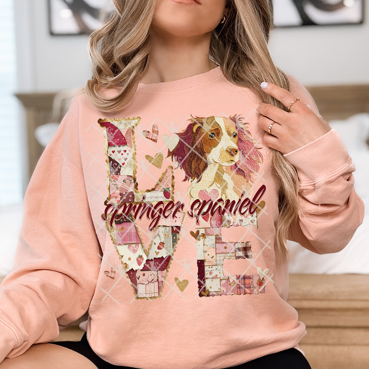 Love Springer Spaniel TTD DTF transfer