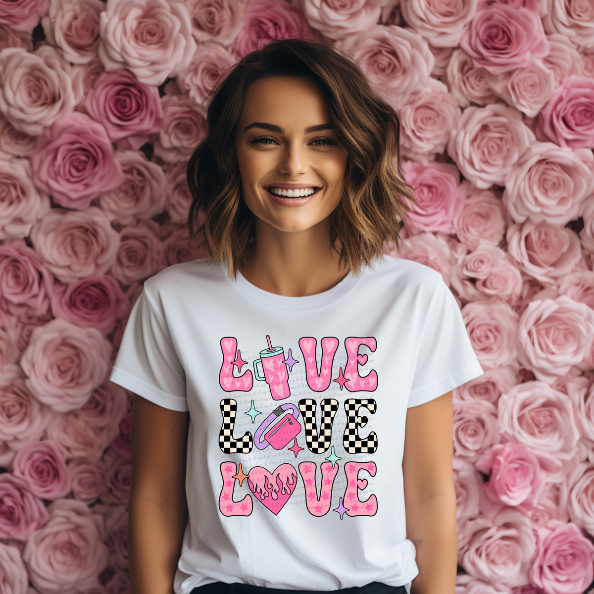 Love Stacked Tumbler Fannypack 81556 DTF Transfer