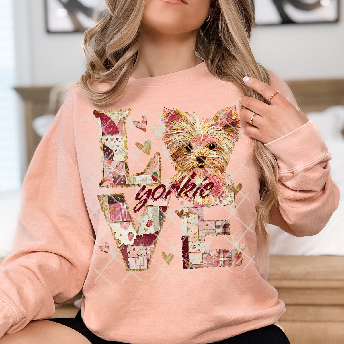 Love Yorkie TTD DTF transfer