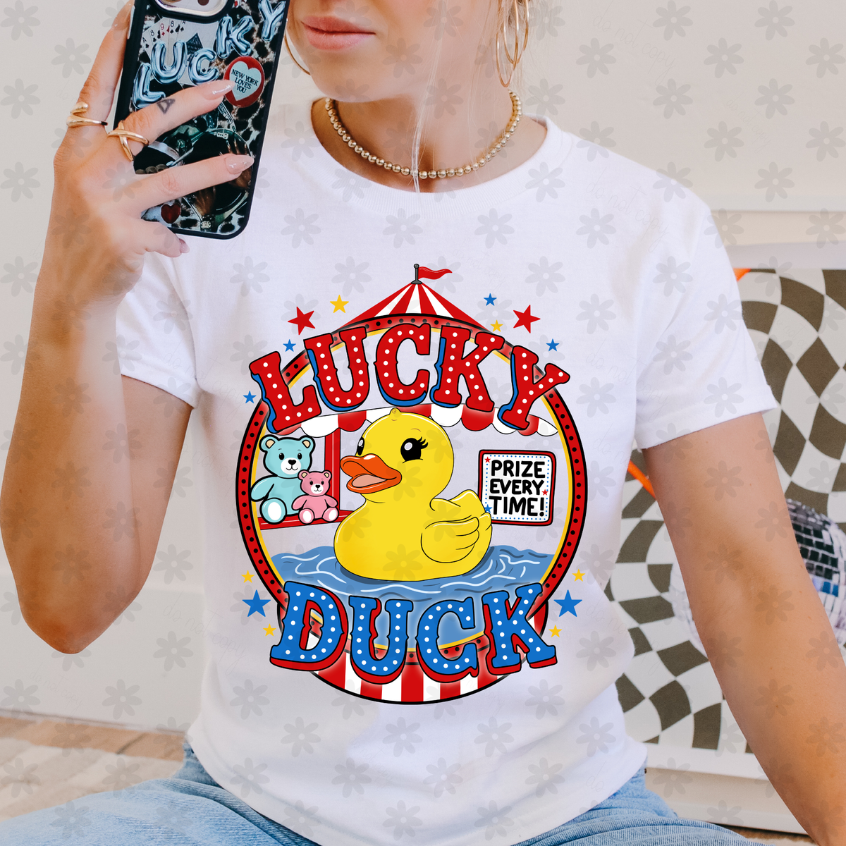 Lucky duck carnival (Dyed) DTF Transfer