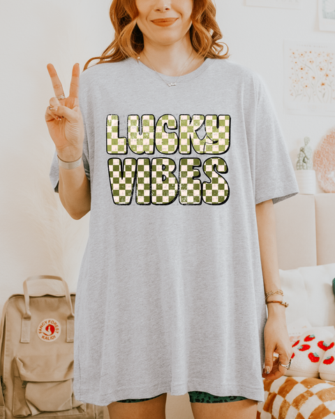 Lucky Vibes Checker 74609 DTF Transfer