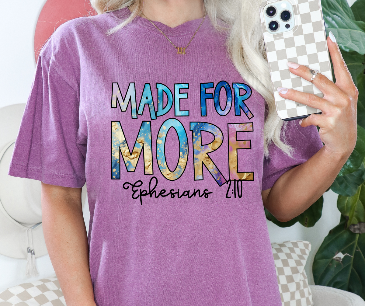 Made for more (canvista) DTF transfer