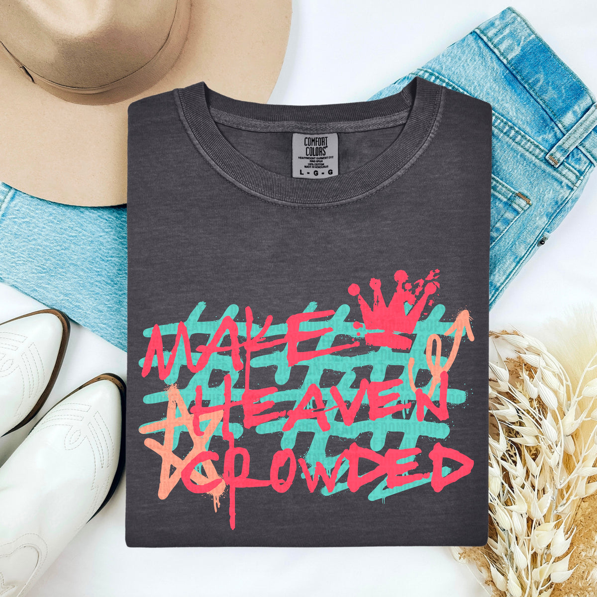 Make Heaven Crowded Colorful 104364 DTF transfer