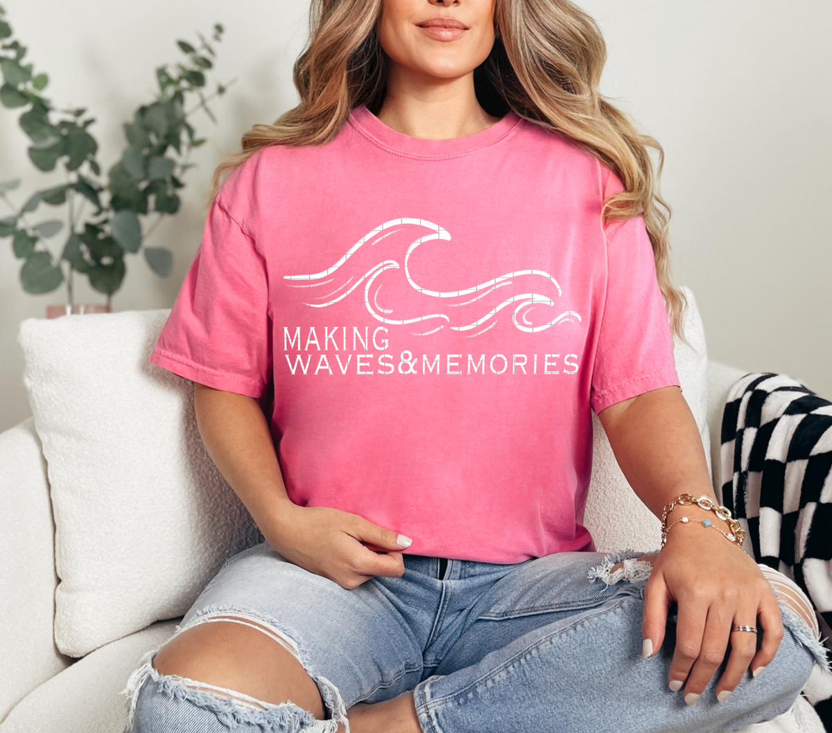Making waves & memories WHITE (40e) DTF Transfer