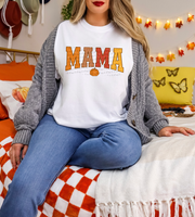 Mama Varsity Curve Pumpkin 42063 DTF transfer