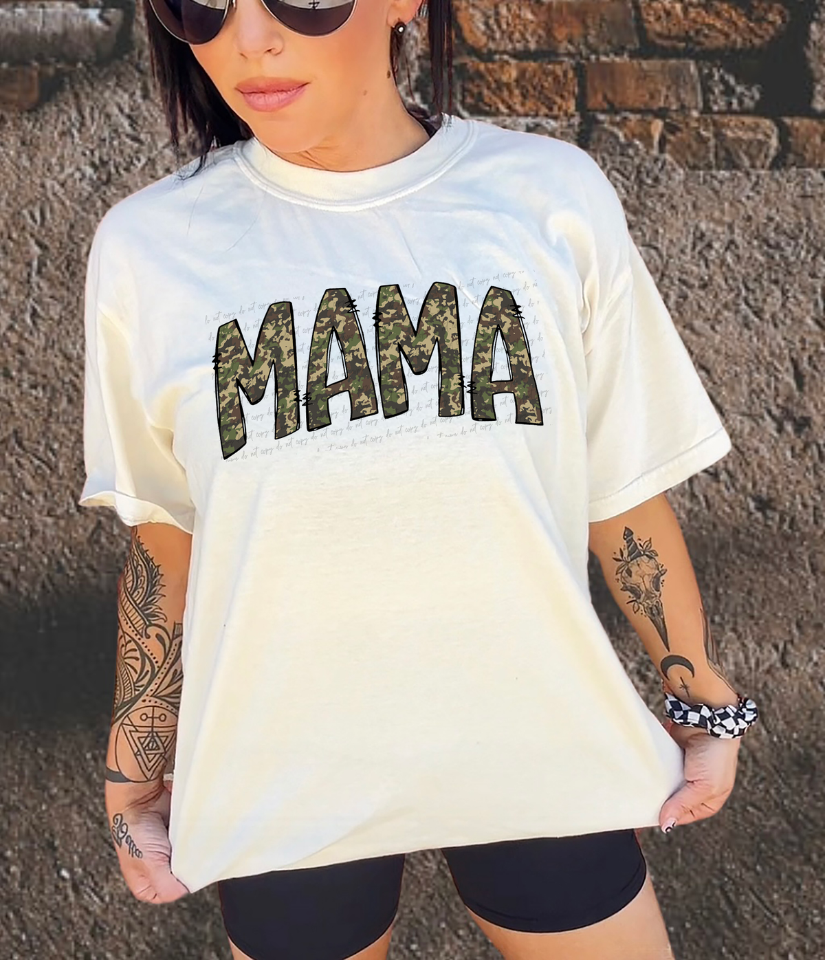 Mama Camouflage Font 76282 DTF Transfer