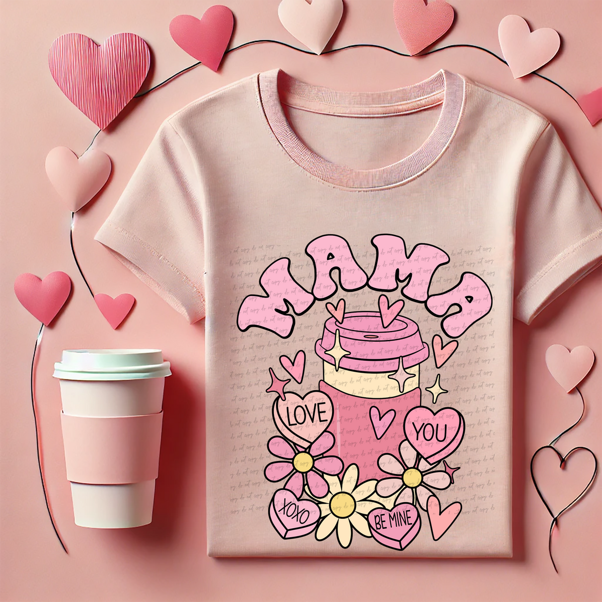 Mama Coffee Valentine 81577 DTF Transfer