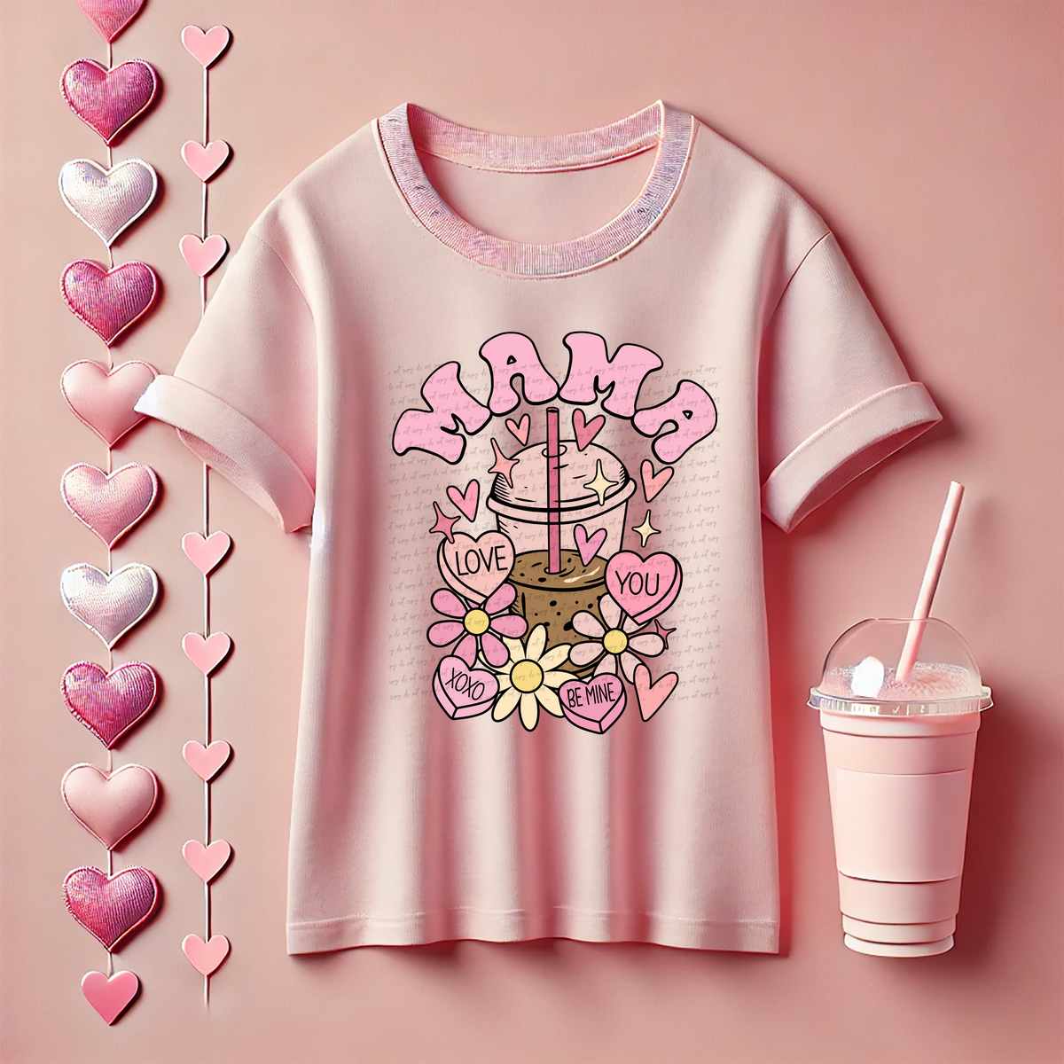 Mama Iced Coffee Valentine 81580 DTF Transfer
