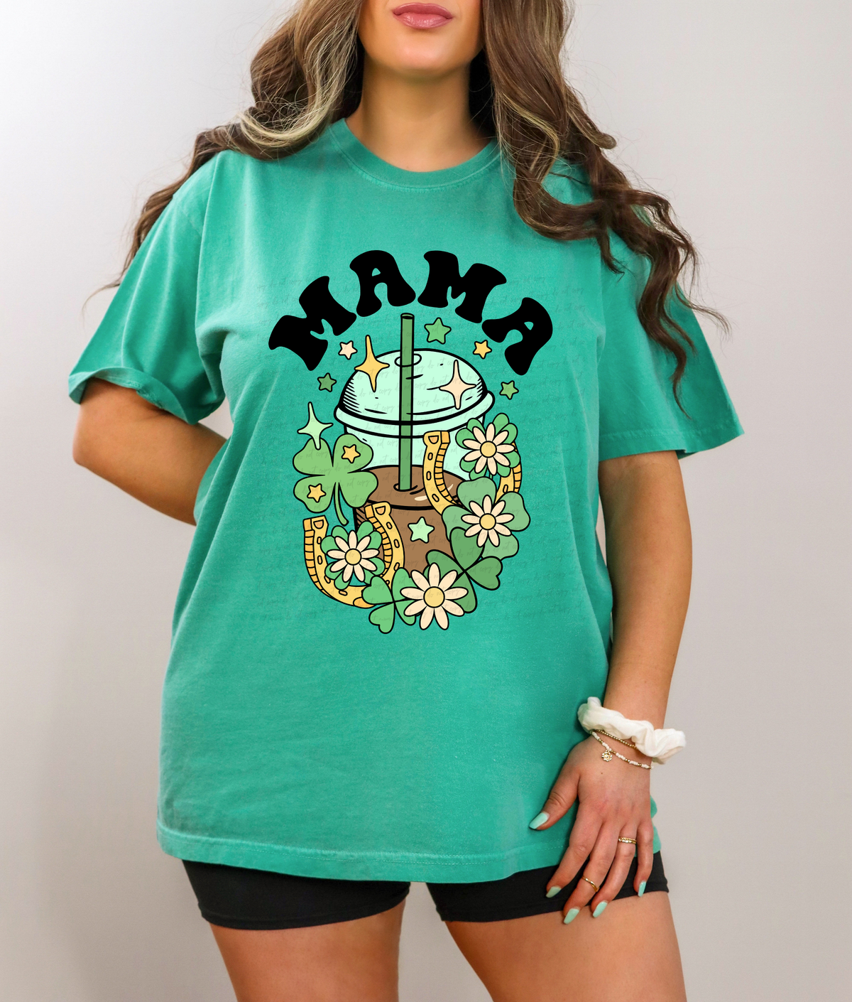 Mama Lucky Iced Coffee 116325 DTF Transfer