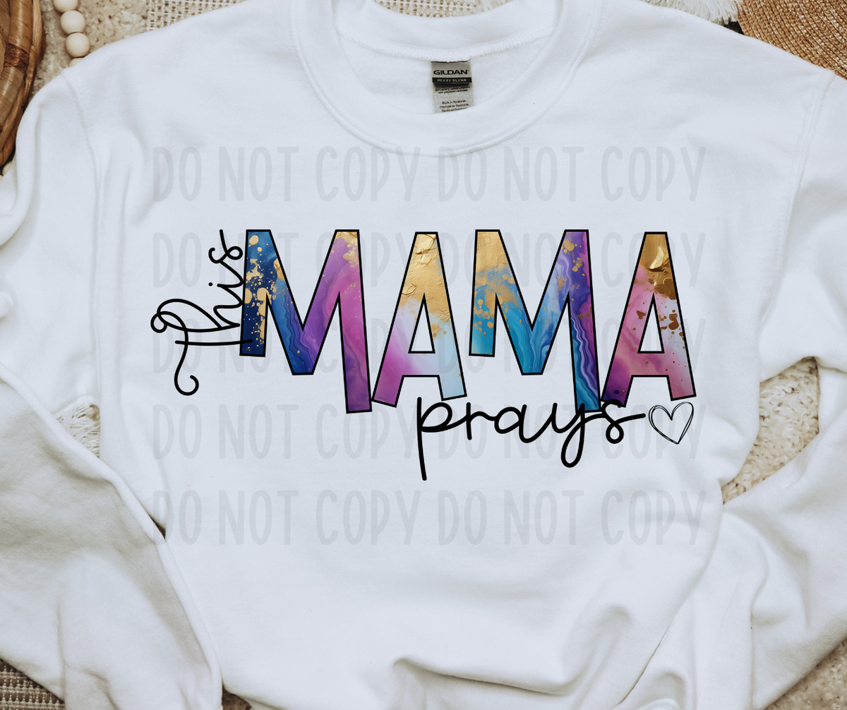 This mama prays (canvista) DTF transfer