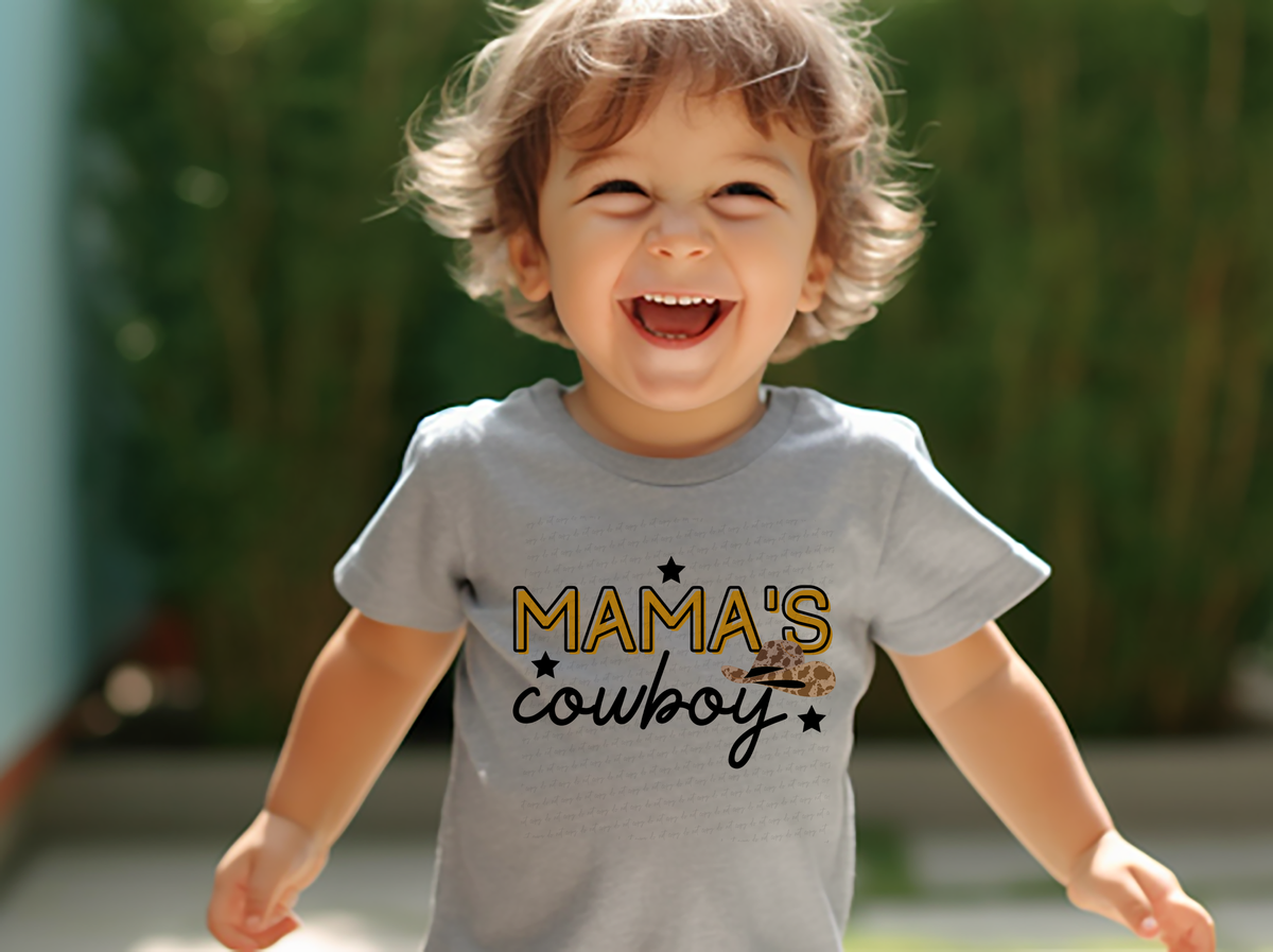 Mama's Cowboy Cow Print Hat 116329 DTF Transfer