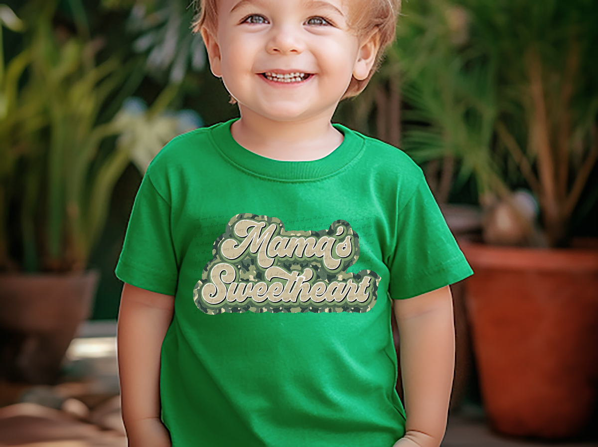 Mama's Sweetheart Camouflage Green 81583 DTF Transfer