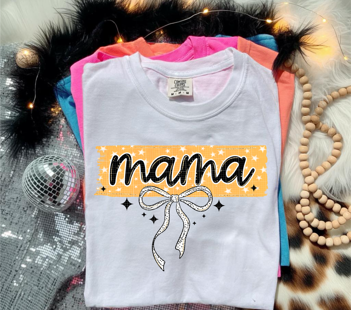 Mama STAR background (Linda) DTF Transfer