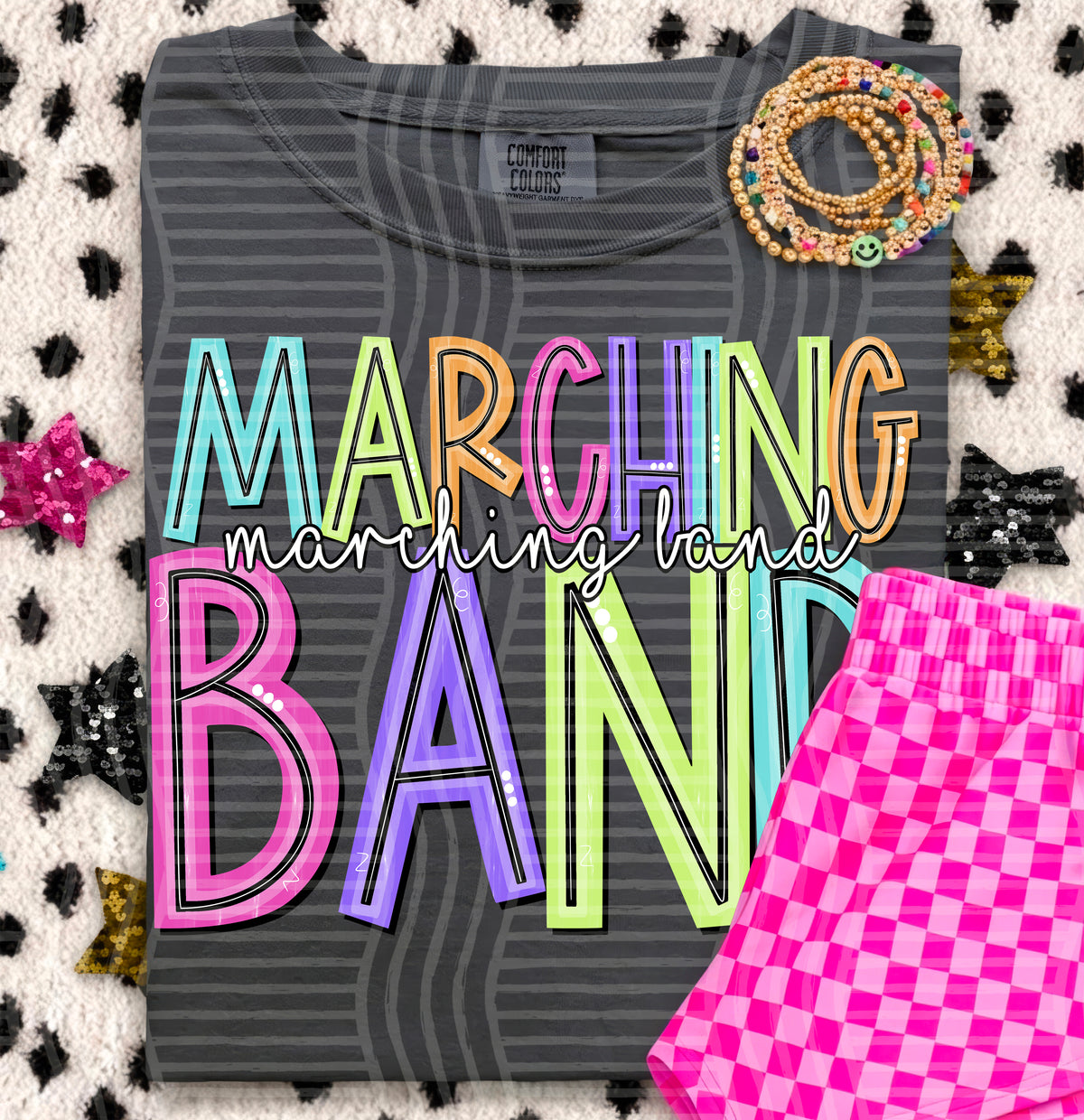 MARCHING BAND-Colorful font (Caplinger) DTF Transfer
