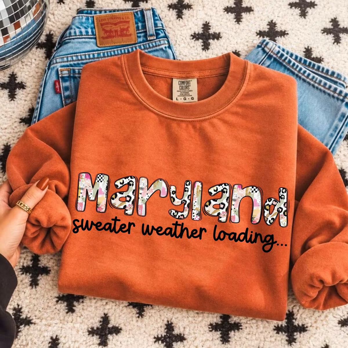 Maryland sweater weather loading (Vehement) DTF Transfer