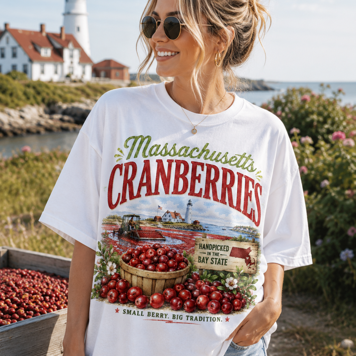 Massachusetts cranberries (Parker) DTF Transfer