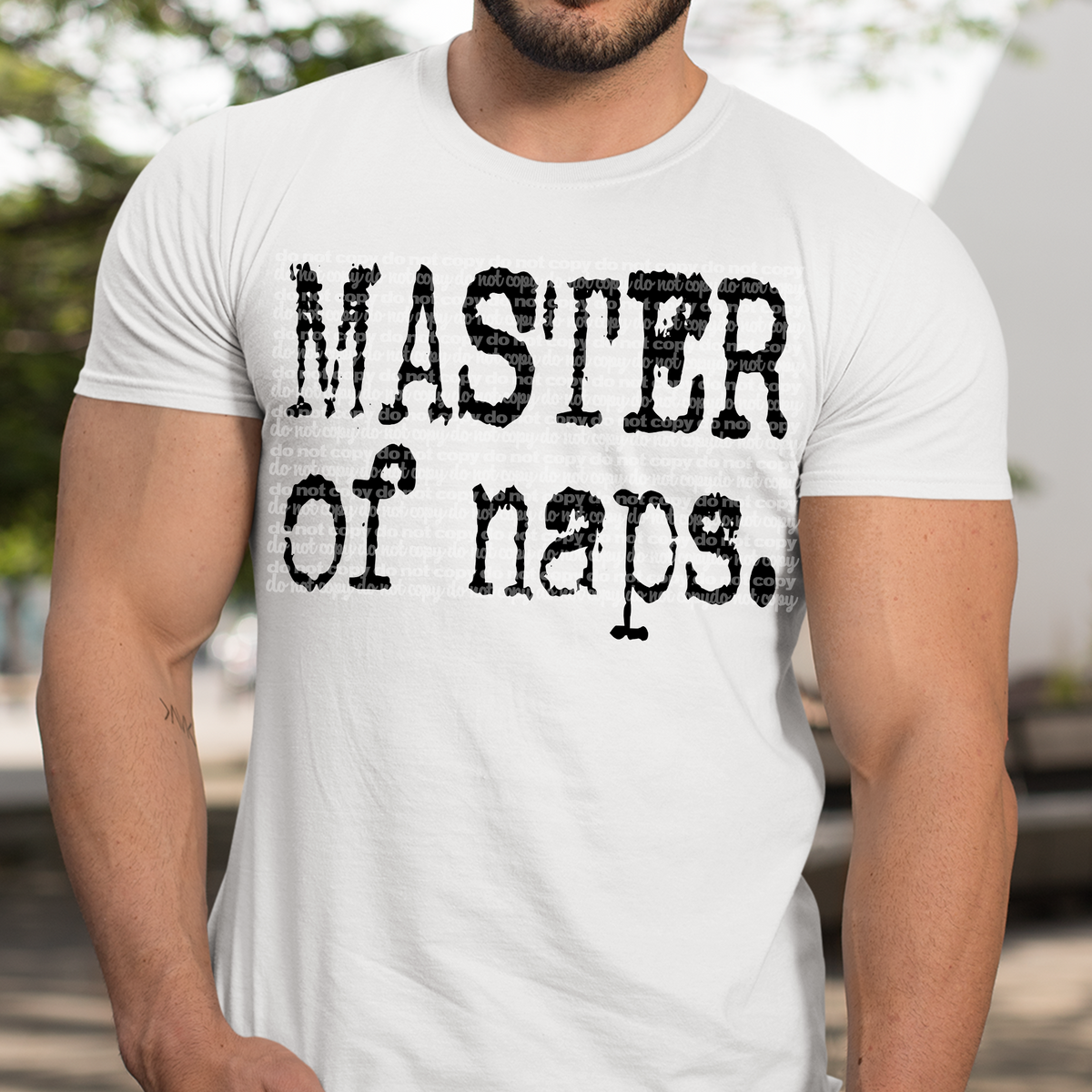 Master of naps typography (TTD) 102997 DTF transfer