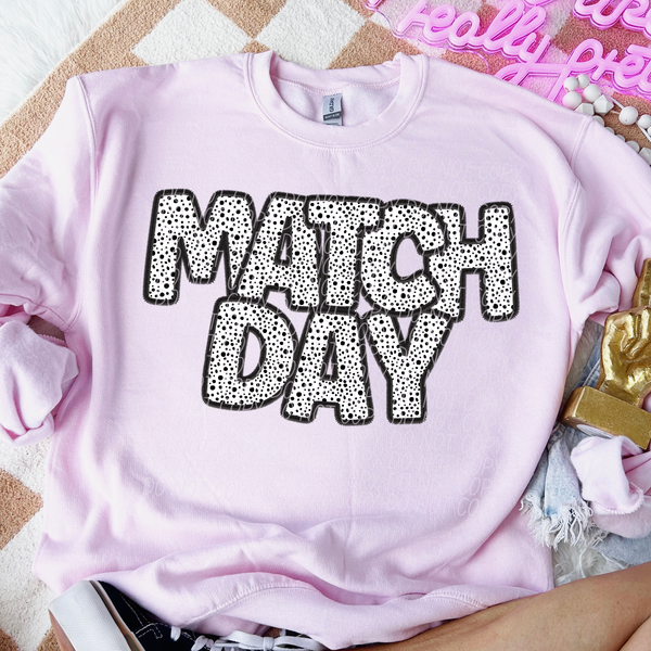Match Day Dotted Text Dotted 66191 DTF transfer
